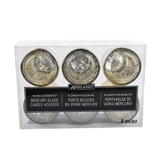 12 Packs: 6 ct. (72 total) Mercury Glass Votive Holders by Ashland® Élégance™